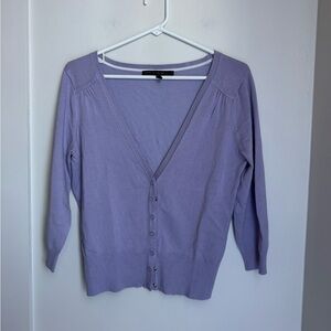 White House black market Purple Women's Sweater cardigan